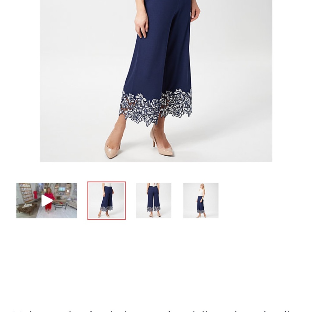 Isaac Mizrahi Live! Pebble Knit Culottes